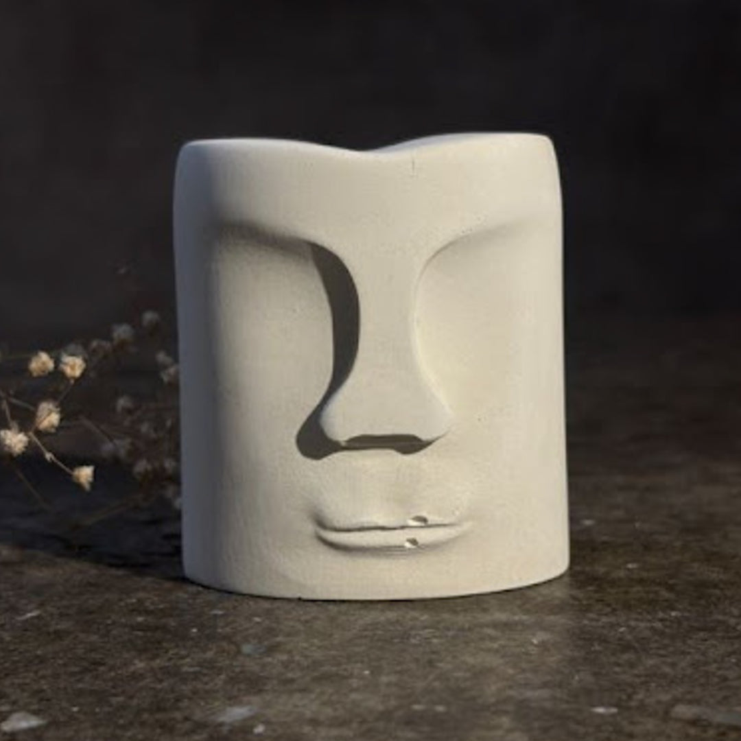 Handmade Concrete Trio Muse Hamper | Includes 3 Face Centerpiece