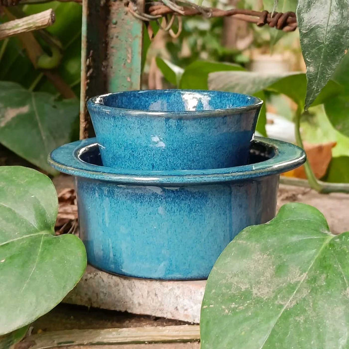 Handmade Filter Kaapi Dabara Ceramic Mug