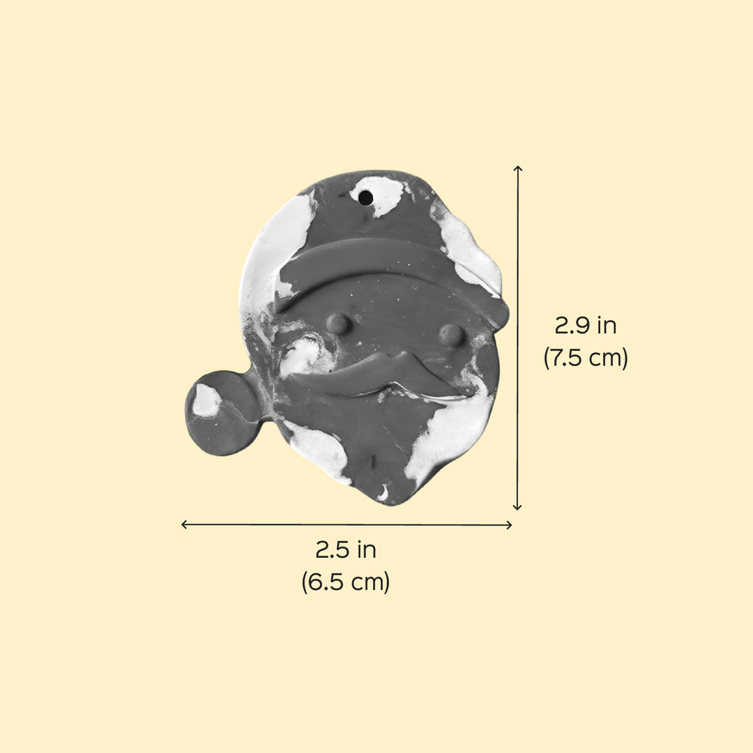 Handmade Santa Wax Crayon Christmas Ornament