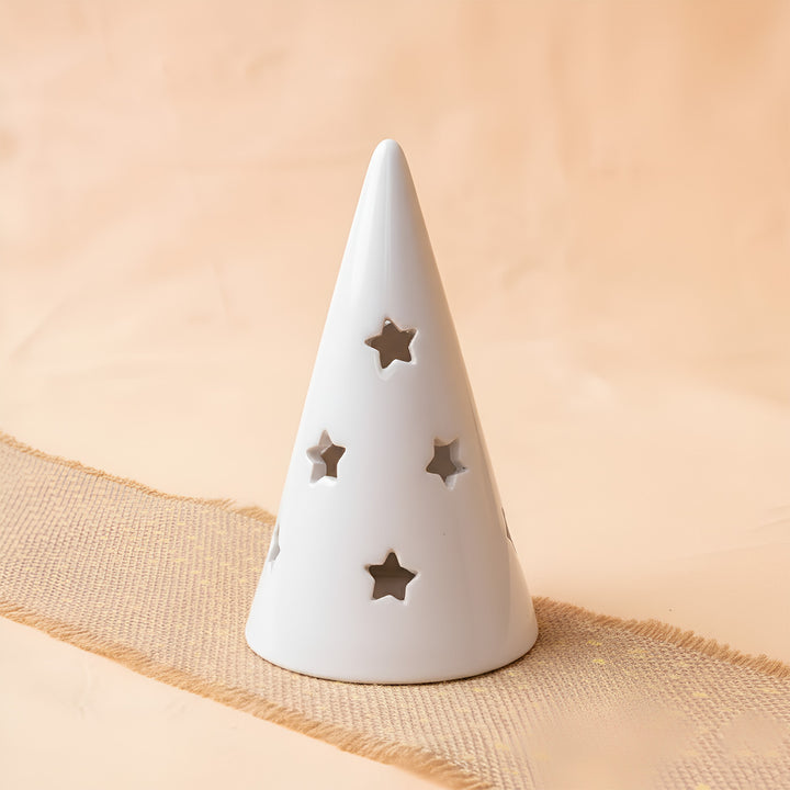 Handmade Holiday Hearth Ceramic Tealight Holder For Christmas Decoration