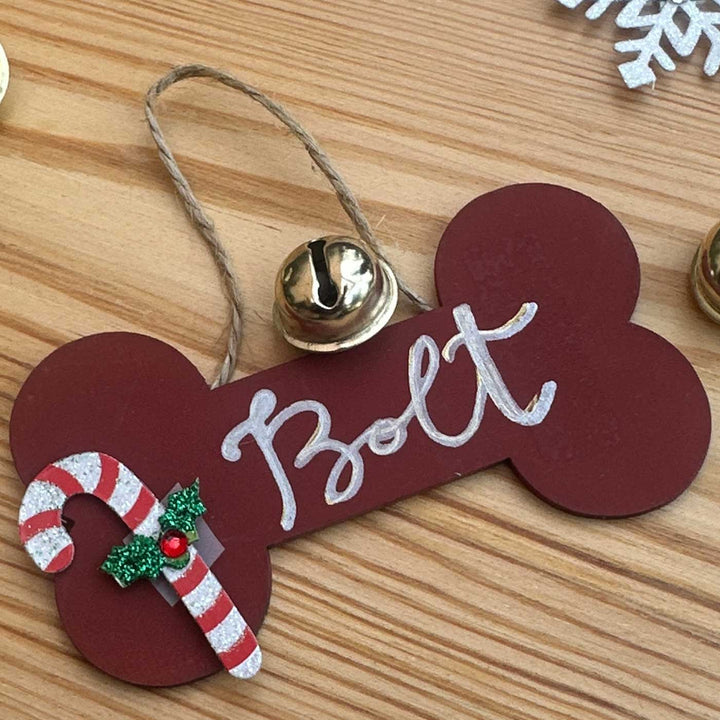 Personalized Hand-Painted MDF Woof Wonder Ornament