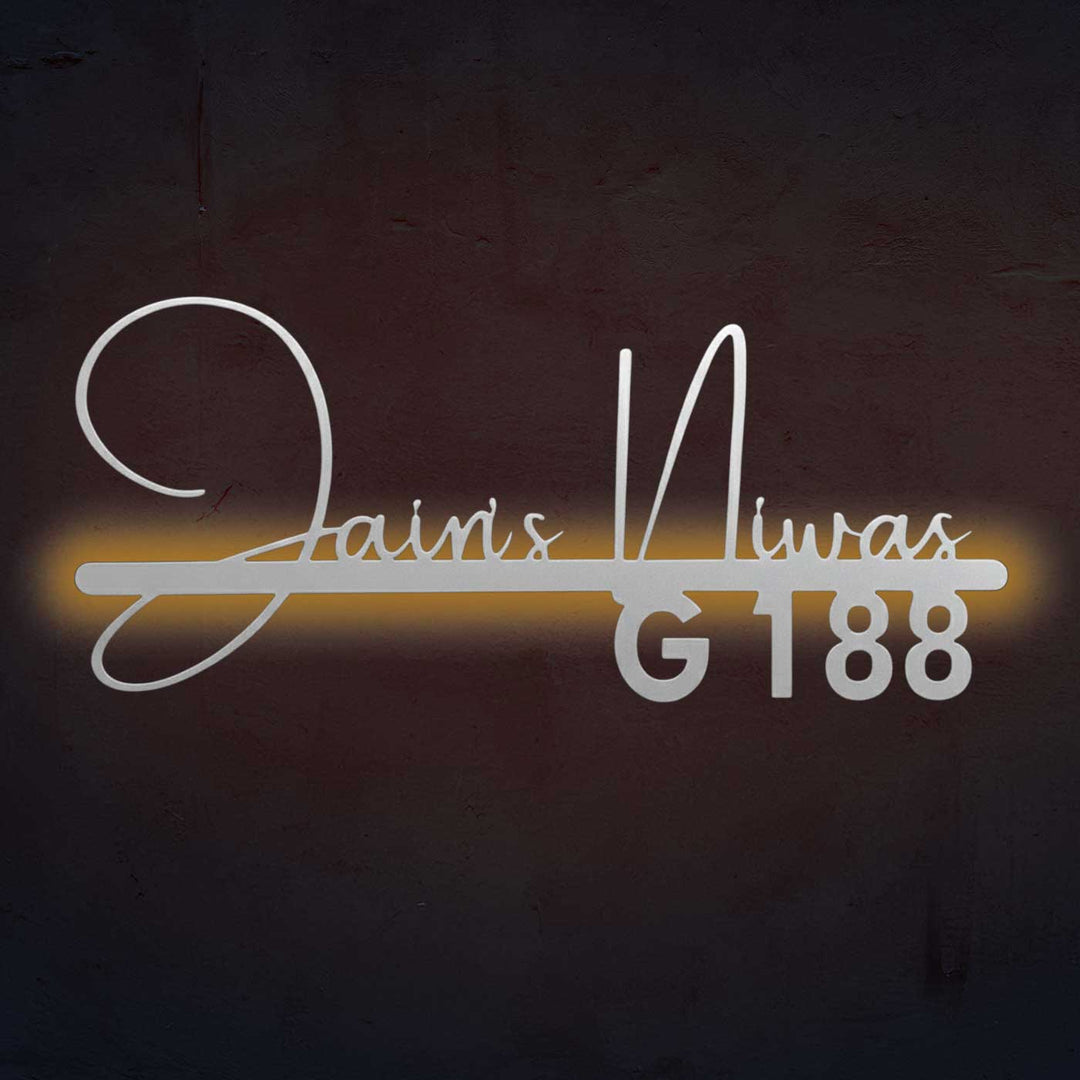 Personalized Waterproof Elegant Calligraphy Metal Name Plate