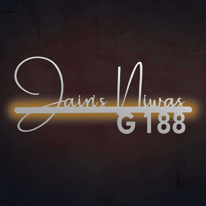 Personalized Waterproof Elegant Calligraphy Metal Name Plate