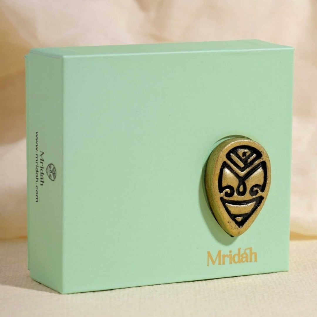 Handmade Classic Silver Dome Terracotta Earrings