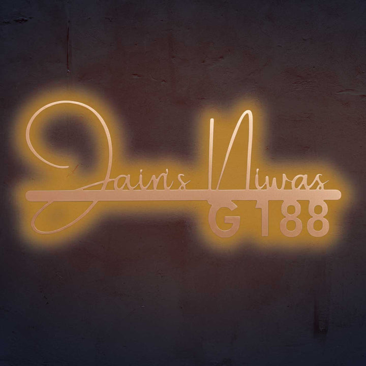 Personalized Waterproof Elegant Calligraphy Metal Name Plate