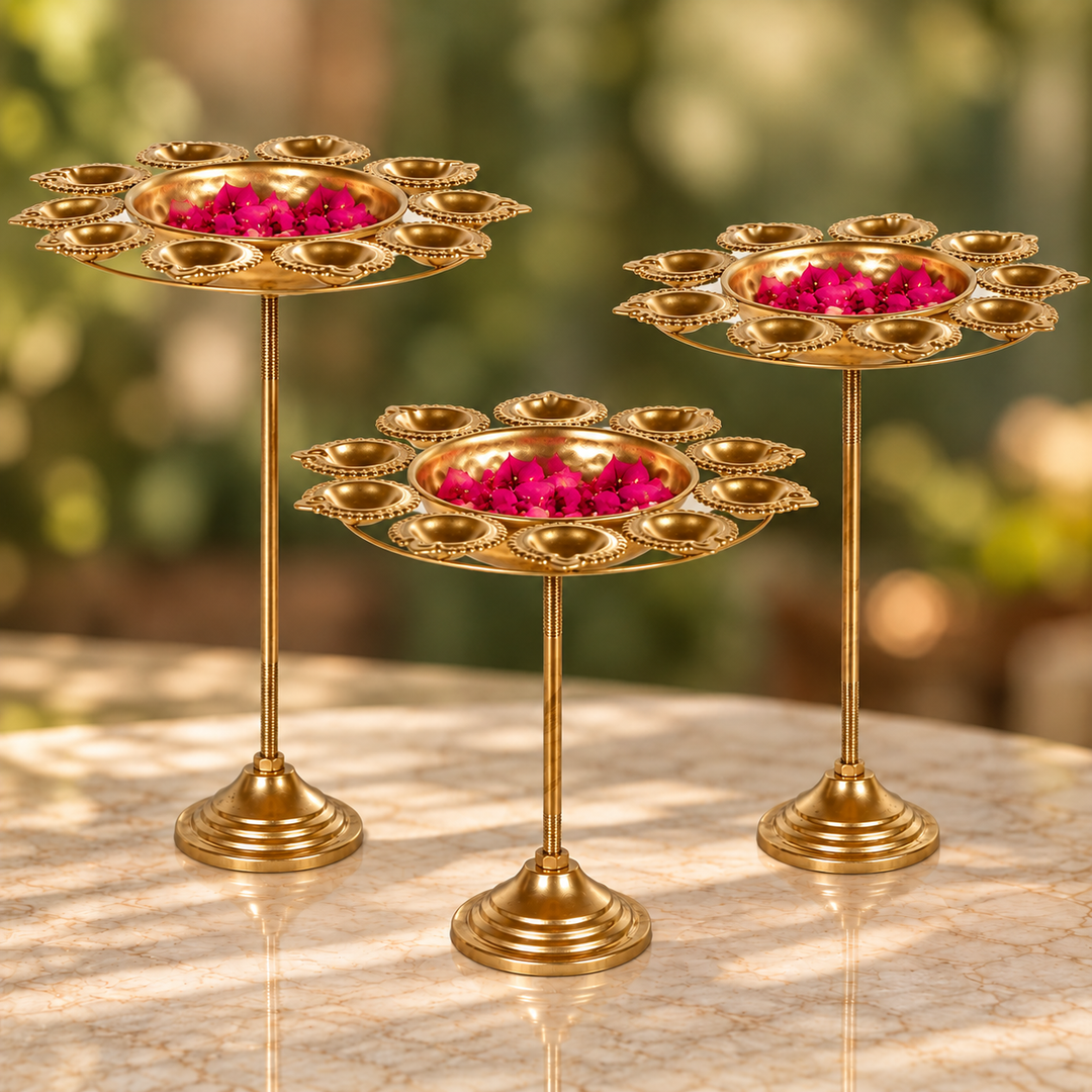 Handmade Detachable Tealight Urli | Set of 3
