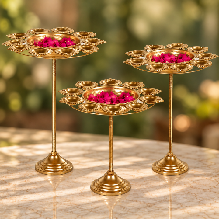 Handmade Detachable Tealight Urli | Set of 3