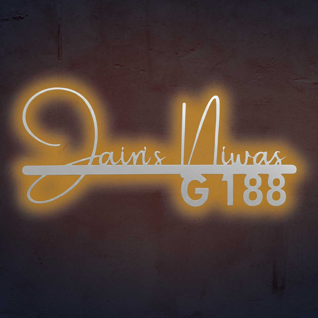 Personalized Waterproof Elegant Calligraphy Metal Name Plate