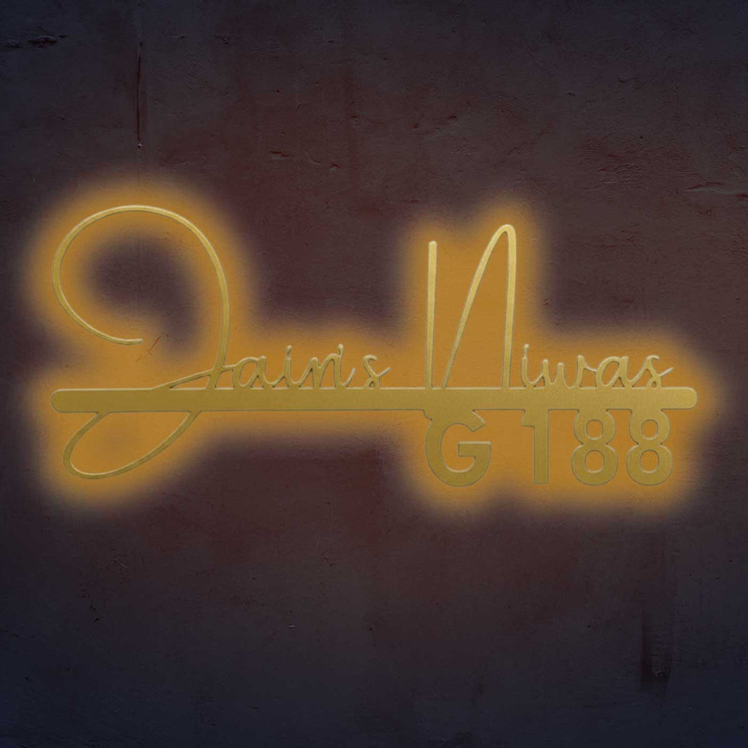 Personalized Waterproof Elegant Calligraphy Metal Name Plate