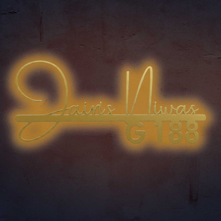 Personalized Waterproof Elegant Calligraphy Metal Name Plate