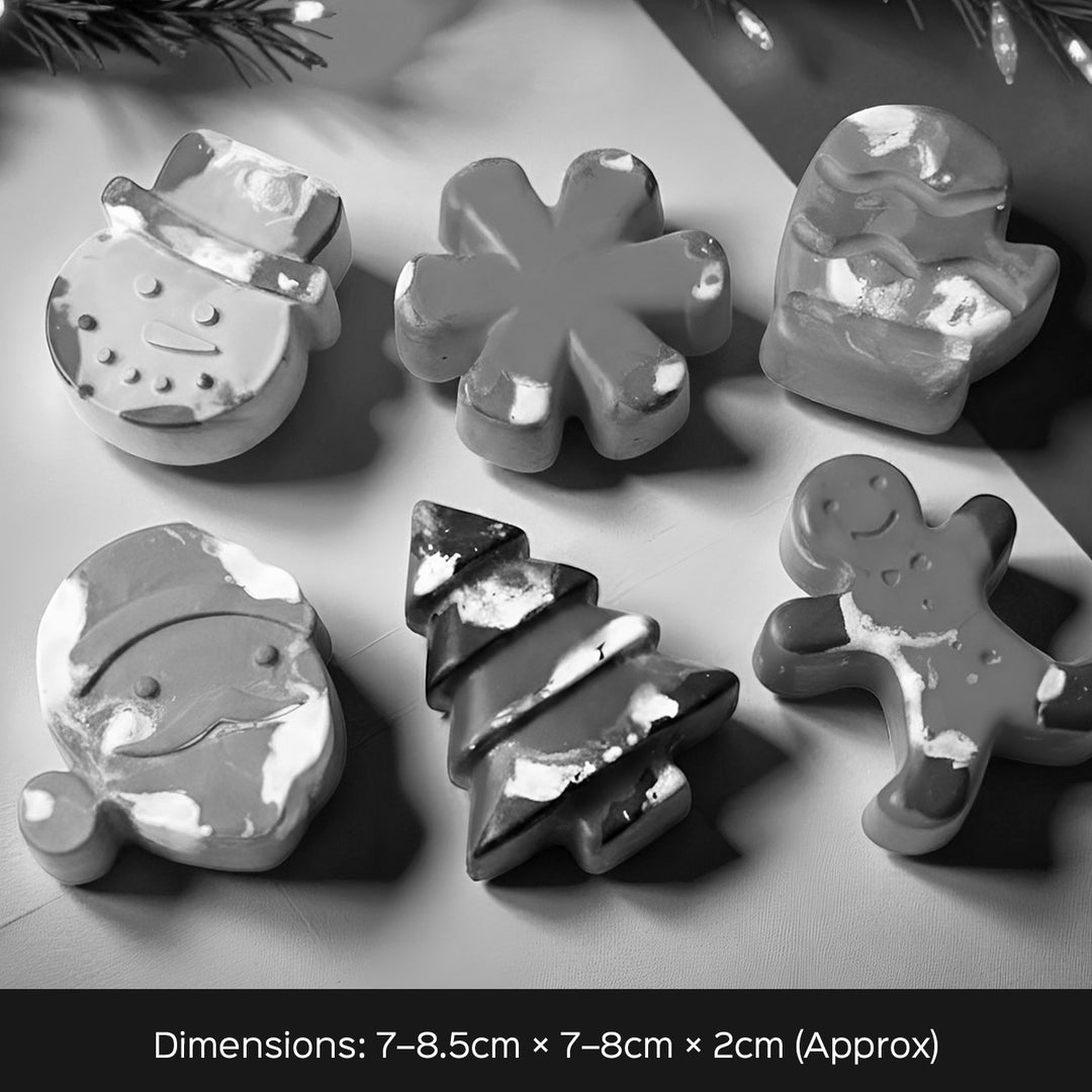 Assorted Christmas Theme Wax Crayon Ornaments | Set Of 3