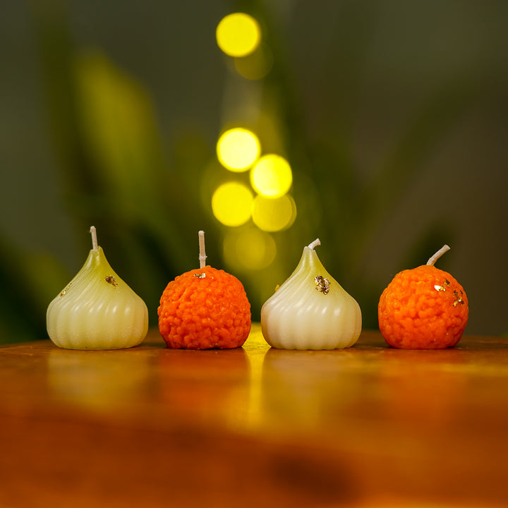 Handmade Diwali Gift Hamper | Includes 1 Notebook, 4 Candles, 2 Diyas, 1 Hanging, 1 Fabric Box