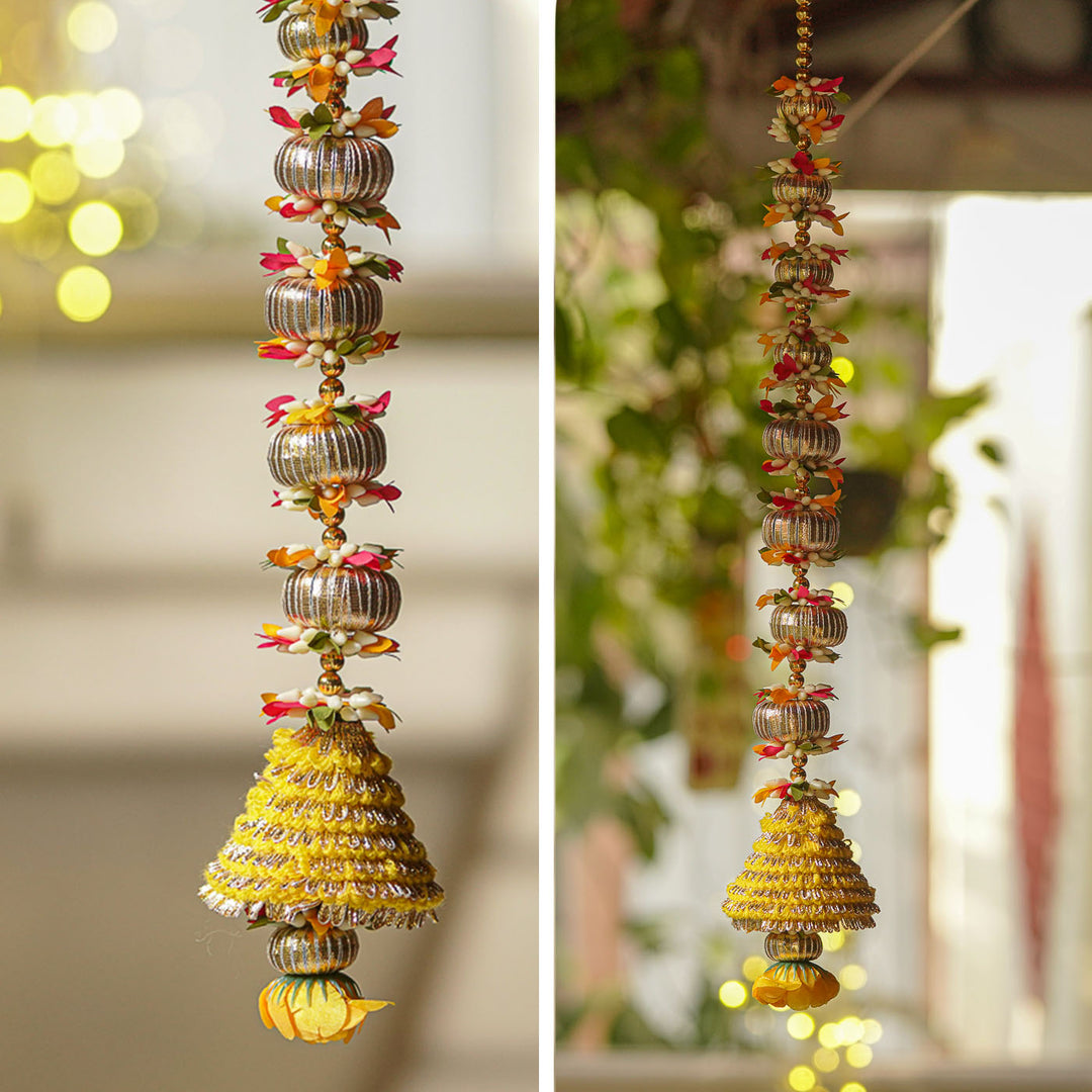 Handmade Gota Patti Floral Hanging