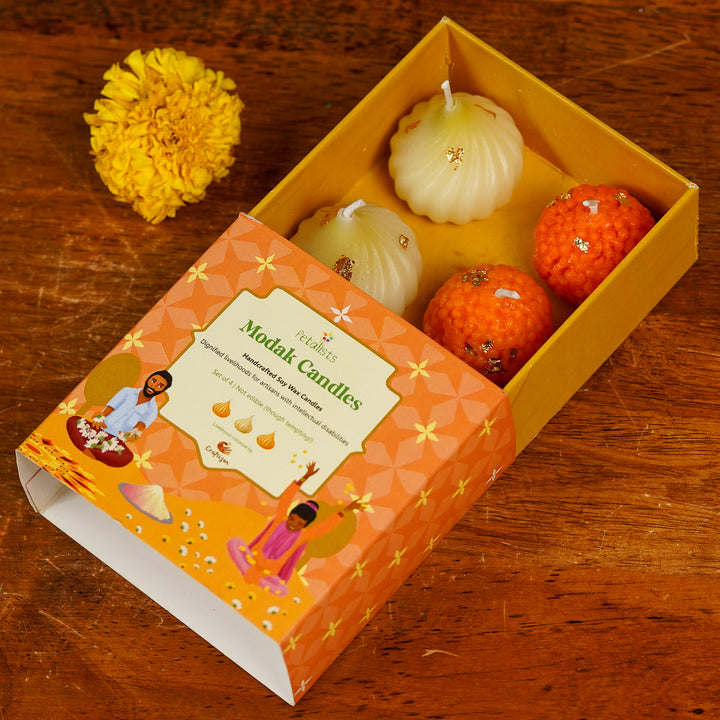 Handmade Diwali Gift Hamper | Includes 1 Notebook, 4 Candles, 2 Diyas, 1 Hanging, 1 Fabric Box