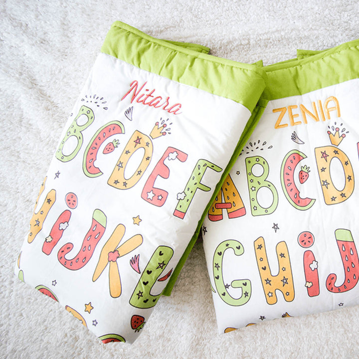 Personalized Alphabets Kids Quilt | 0-4 Years
