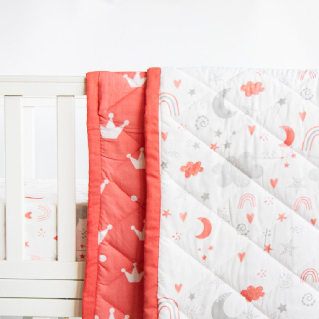 Personalized Magical Rainbows Kids Quilt | 0-4 Years