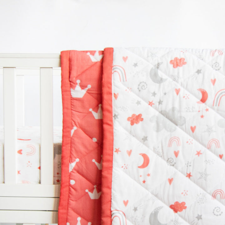 Personalized Magical Rainbows Kids Quilt | 0-4 Years
