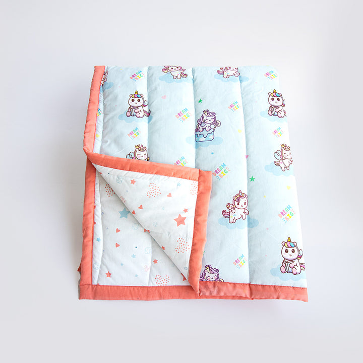 Personalized Unicorn Dreams Kids Quilt | 0-4 Years