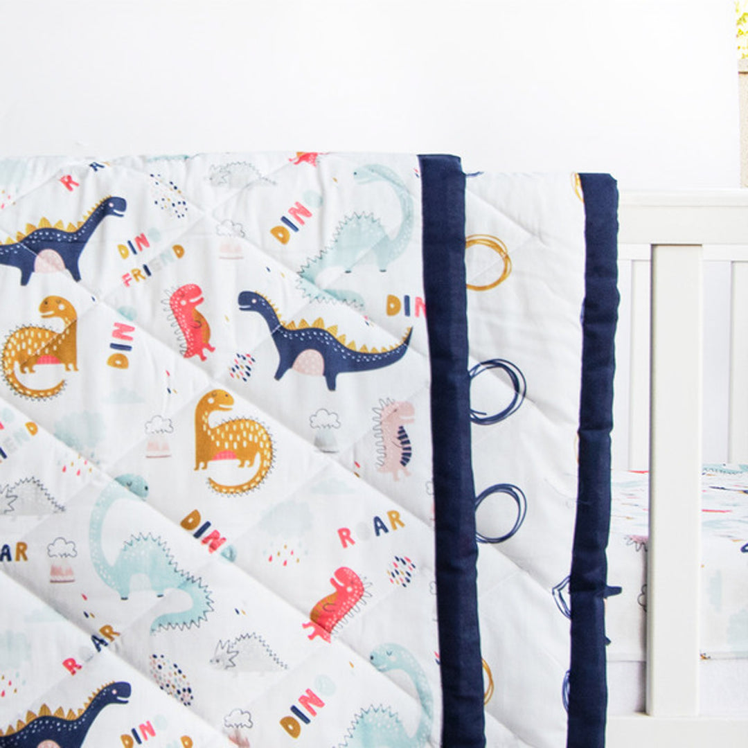 Personalized Dino Friend Kids Quilt | 0-4 Years