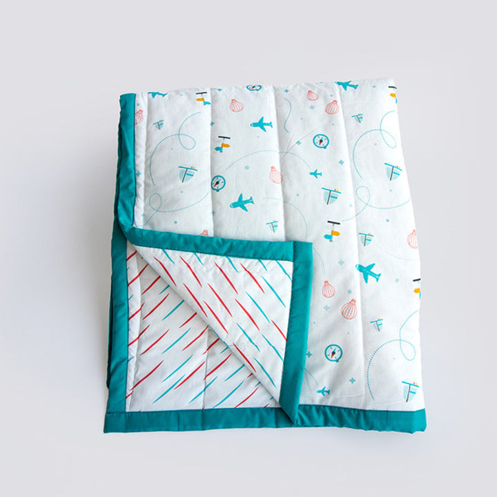 Personalized Lil Travellers Kids Quilt | 0-4 Years