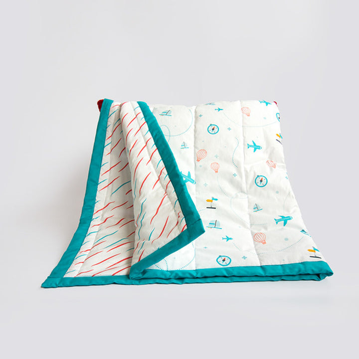Personalized Lil Travellers Kids Quilt | 0-4 Years