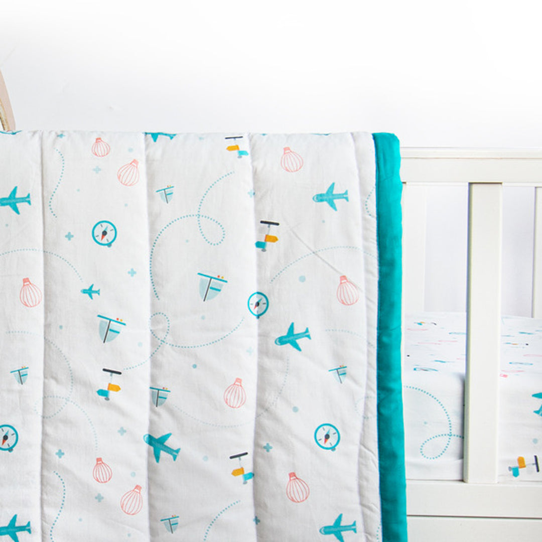 Personalized Lil Travellers Kids Quilt | 0-4 Years