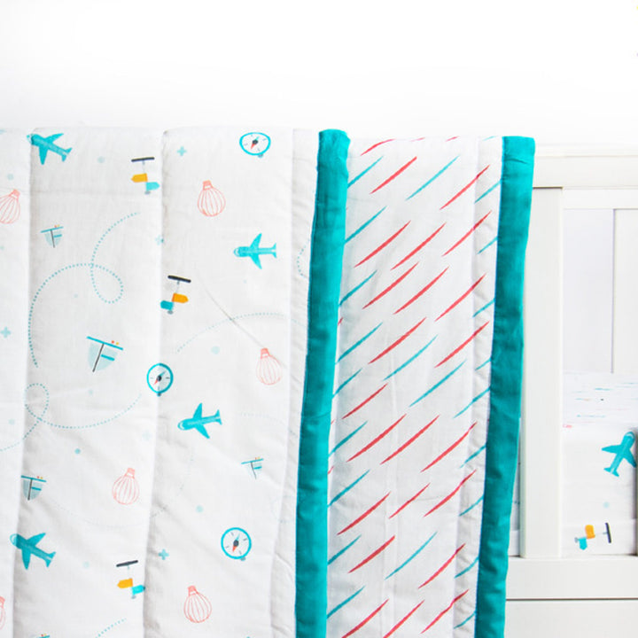 Personalized Lil Travellers Kids Quilt | 0-4 Years