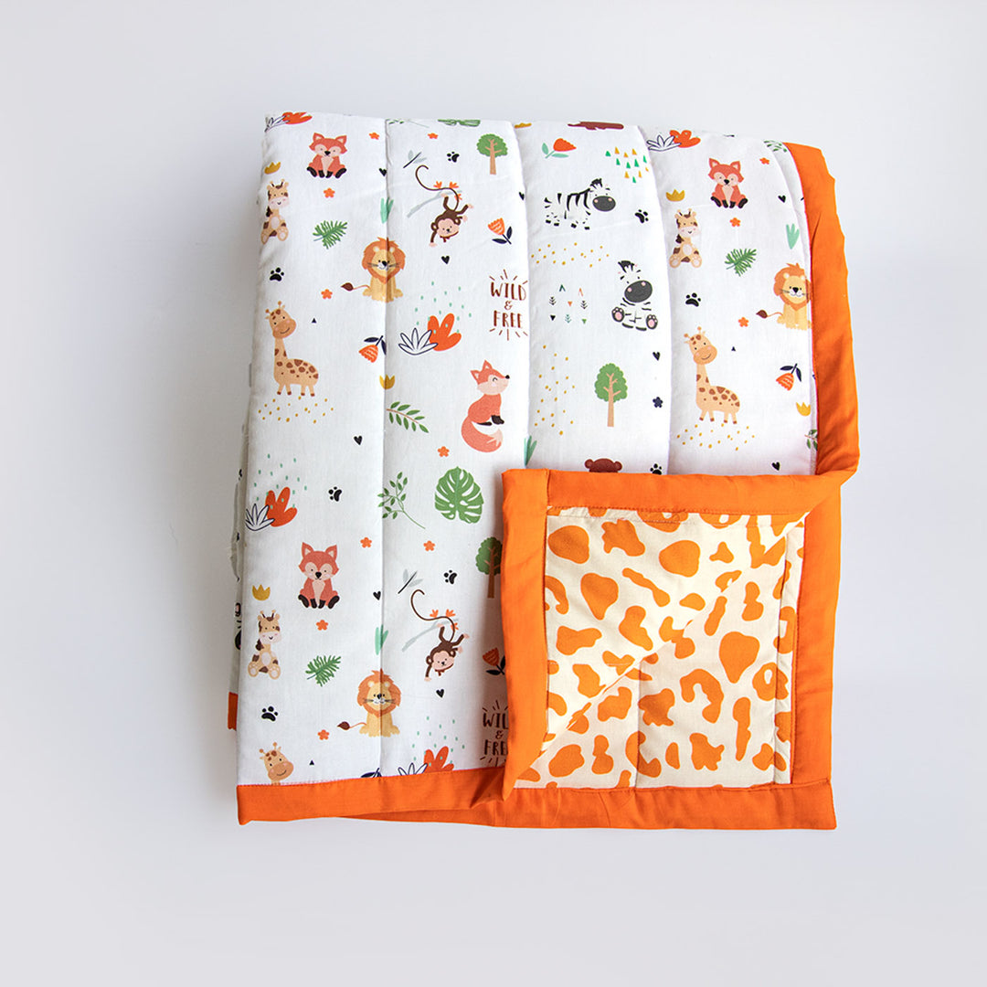 Personalized Baby Animals Kids Quilt | 0-4 Years