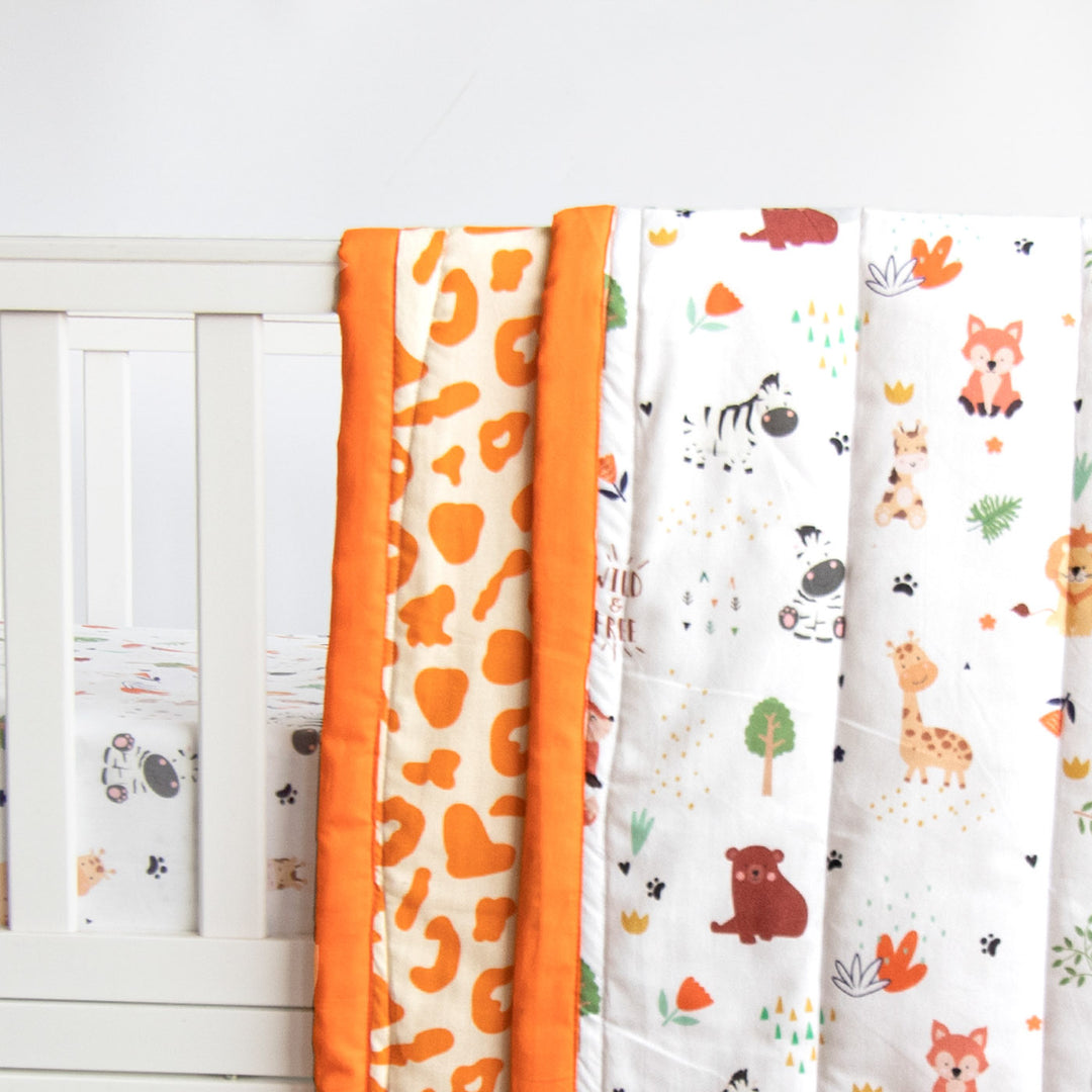 Personalized Baby Animals Kids Quilt | 0-4 Years