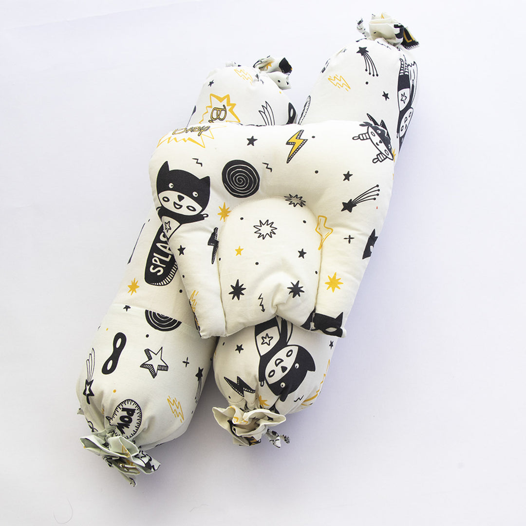 Personalized Superbaby Organic Cotton Newborn Bedding Cot Set | 0-4 Years