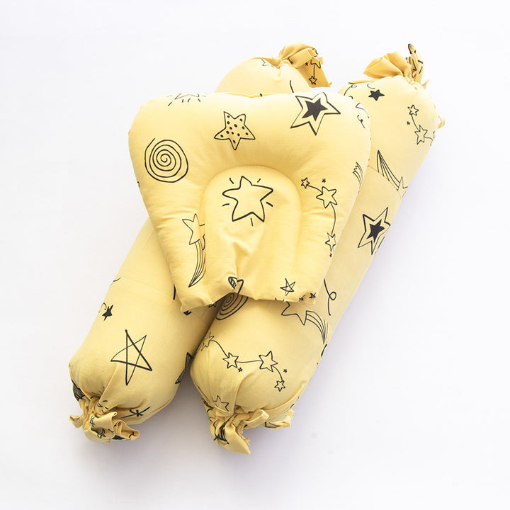 Personalized Doodle Stars Organic Cotton Newborn Bedding Cot Set | 0-4 Years