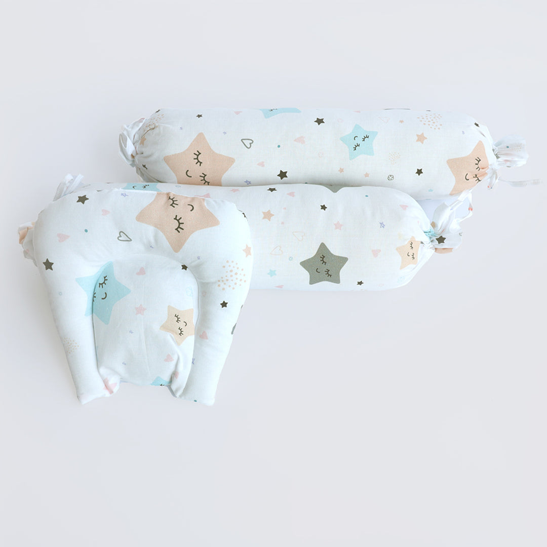 Personalized Twinkly Stars Cot Set | 0-4 Years