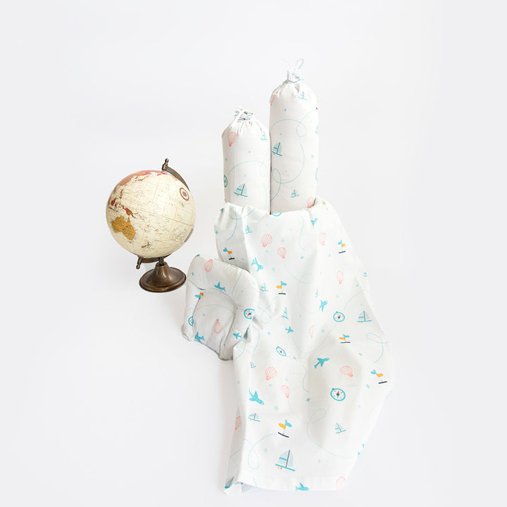 Personalized Lil Travellers Cot Set | 0-4 Years
