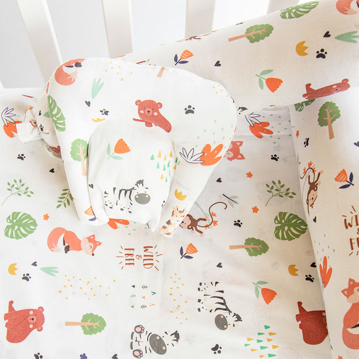 Personalized Baby Animals Cot Set | 0-4 Years