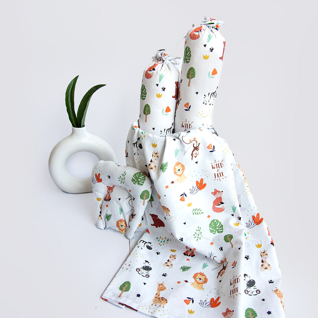 Personalized Baby Animals Cot Set | 0-4 Years