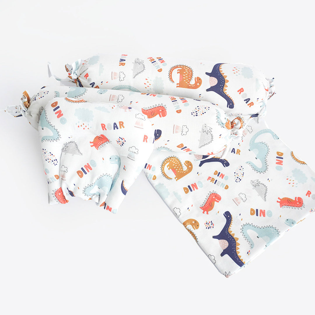 Personalized Dino Friend Cot Set | 0-4 Years