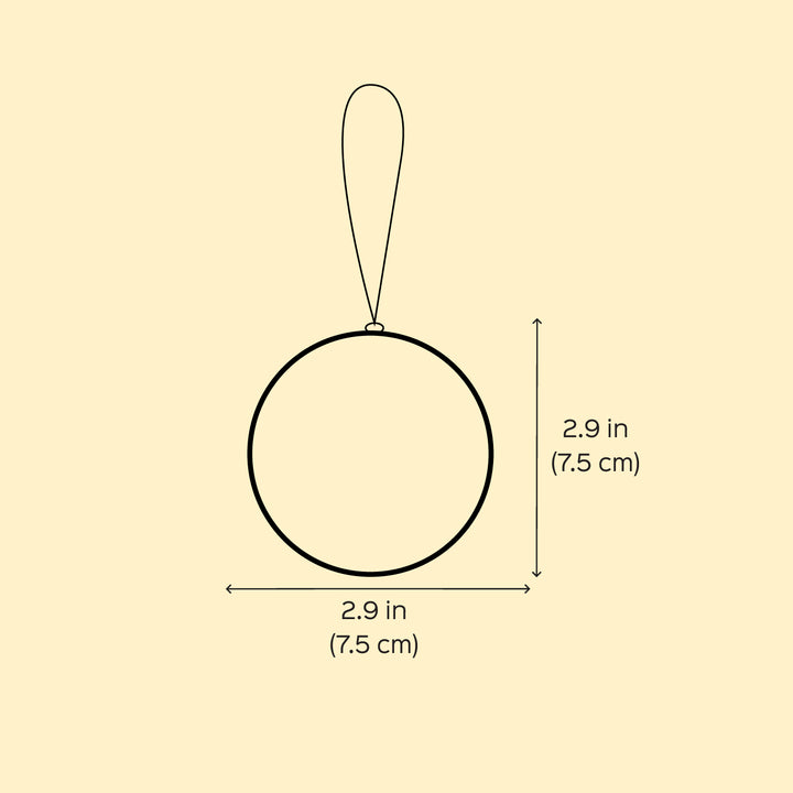 Handmade Round "My First Christmas" MDF Wood Ornament For Tree Decoration