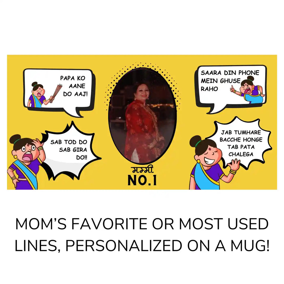 Photo Personalized Handmade Printed Mom'S Favourite Lines Ceramic Mug