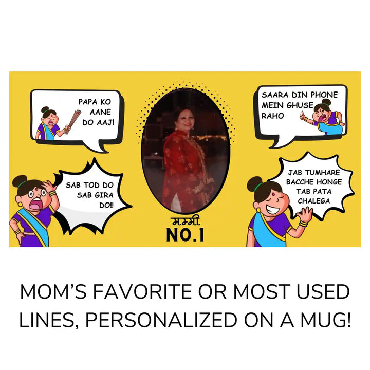 Photo Personalized Handmade Printed Mom'S Favourite Lines Ceramic Mug