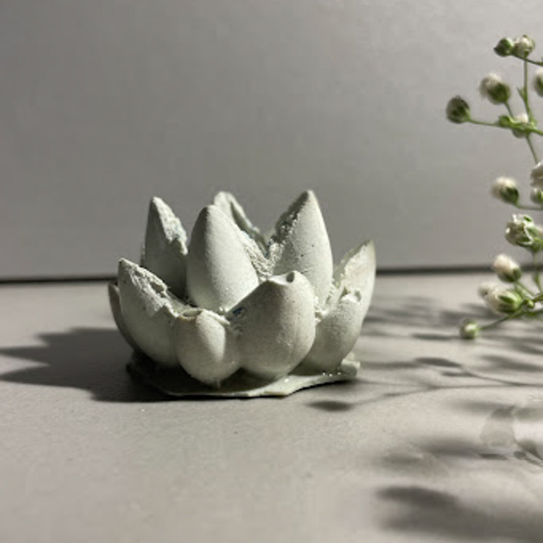 Handmade Concrete Floral Grace Hamper | Includes 2 Girl Centerpiece And 2 Succulents