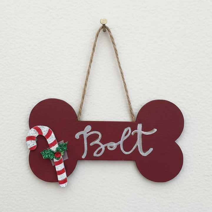 Personalized Hand-Painted MDF Woof Wonder Ornament