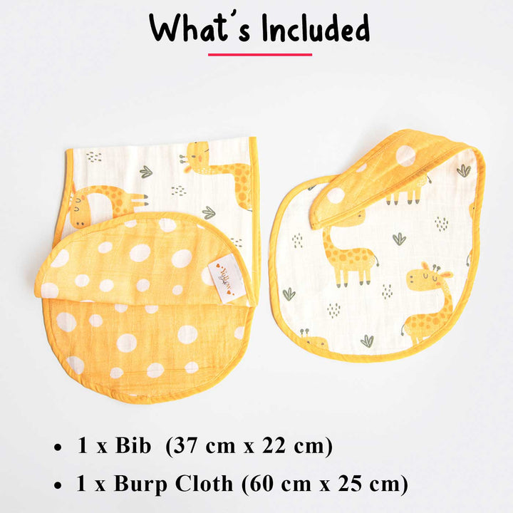 Personalized Doodle Arrows Bib & Burp Set | 0-4 Years