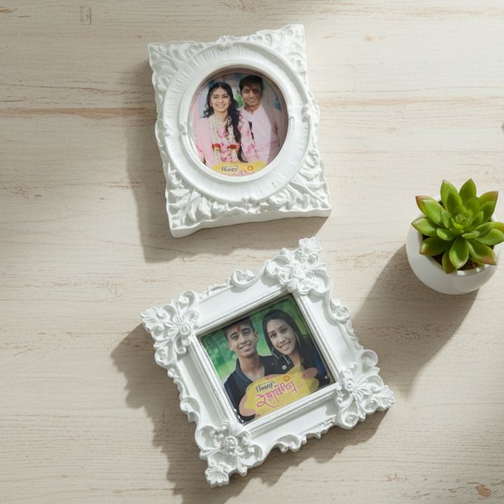 Vintage Frame Resin And Eco Casting Photo Personalized Fridge Magnet