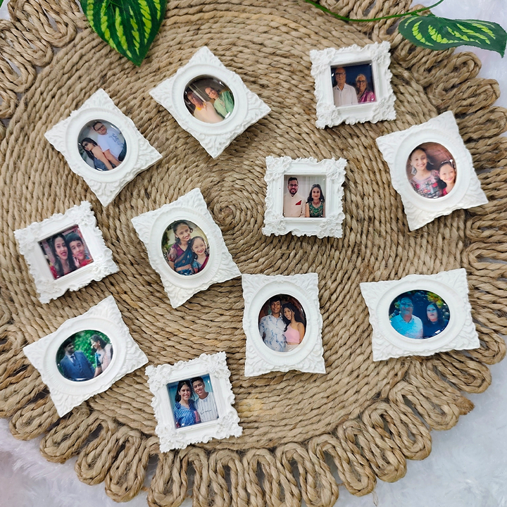 Vintage Frame Resin And Eco Casting Photo Personalized Fridge Magnet