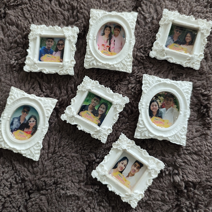 Vintage Frame Resin And Eco Casting Photo Personalized Fridge Magnet