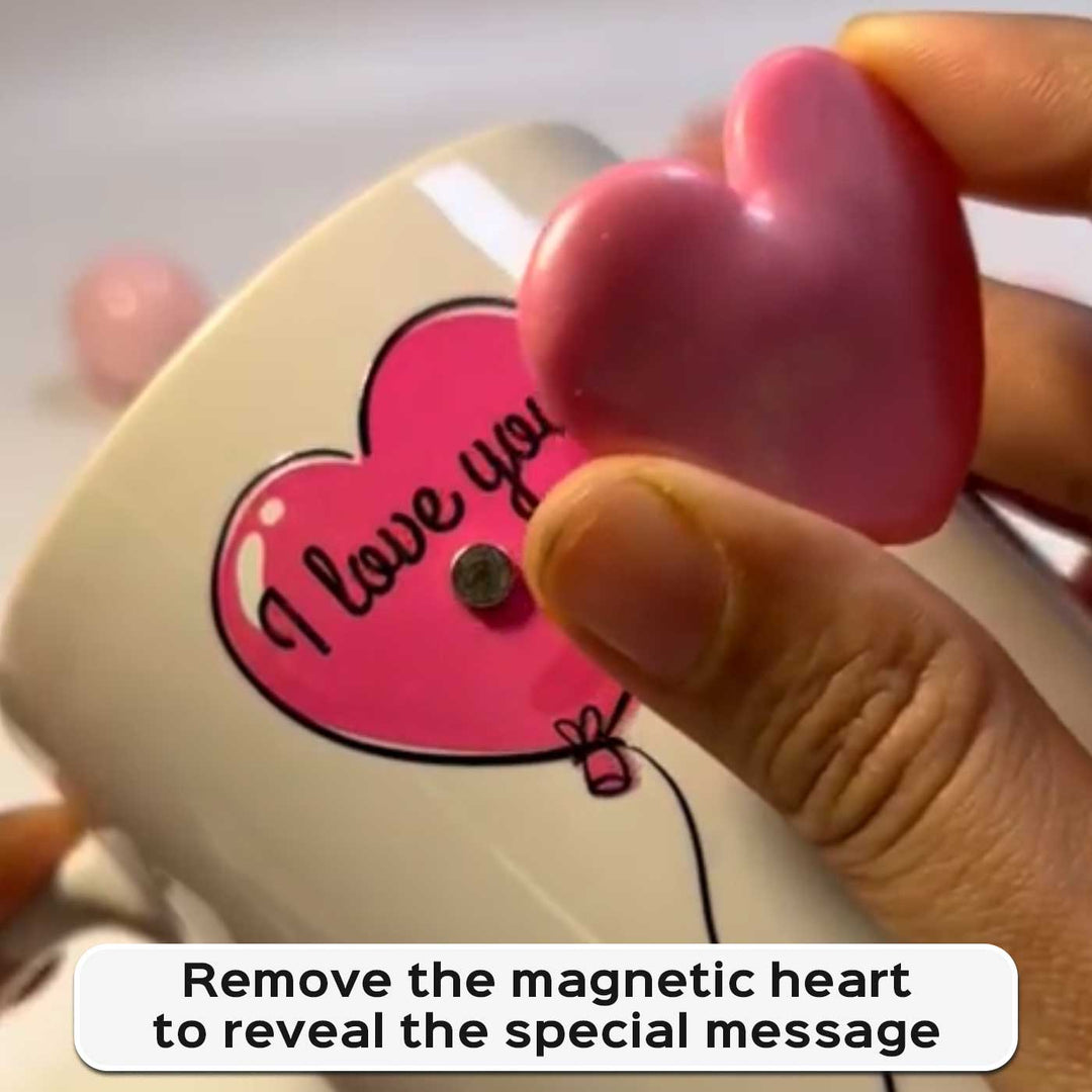Handmade Heart Balloon Theme Polymer Clay & Ceramic Mug | 250 ml