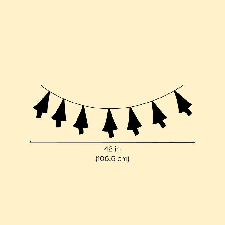 42 Inch | Handmade Xmas Tree Theme Garland/ Bunting For Wall Decoration