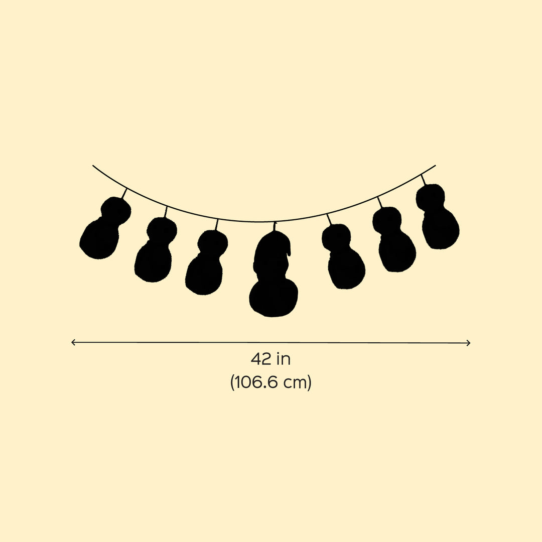 42 Inch | Handmade Snowman Theme Garland/ Bunting For Christmas Wall Decoration