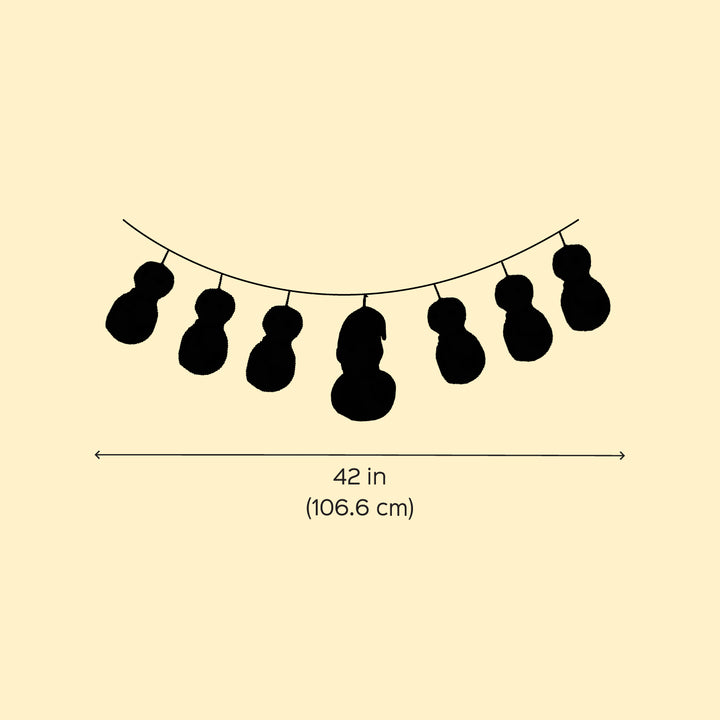 42 Inch | Handmade Snowman Theme Garland/ Bunting For Christmas Wall Decoration