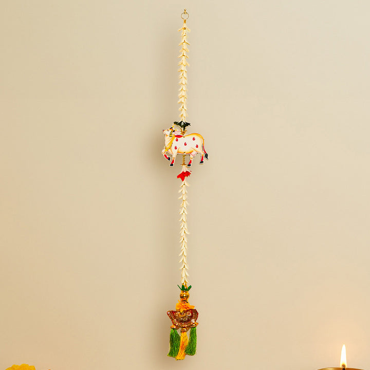 Handmade Rajnigandha Pichwai Hanging